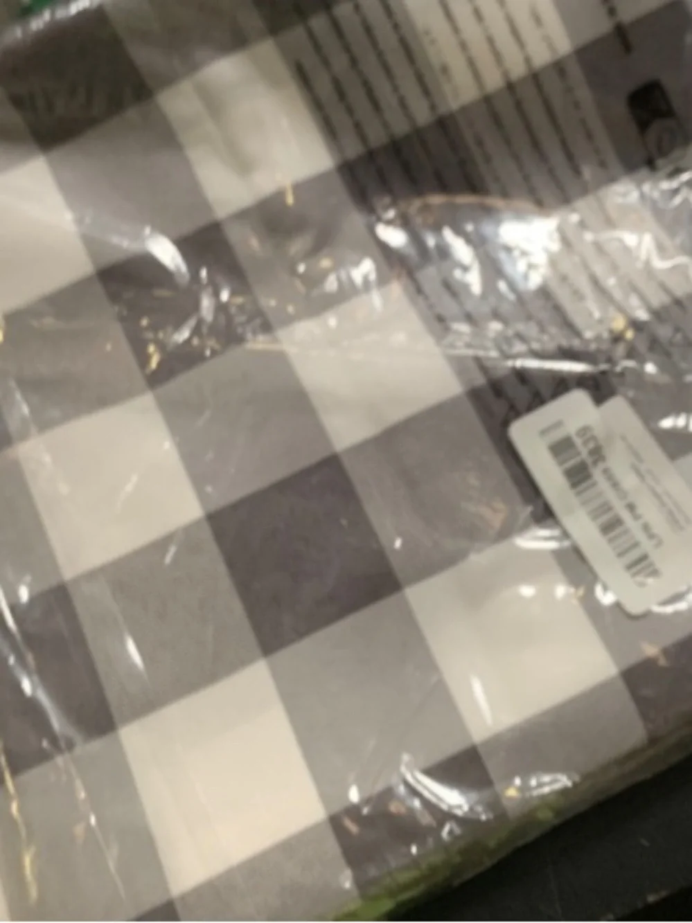 Gingham Checkered Tablecloth Polyester Waterproof Spill-Proof SQUARE 70x70” GRAY